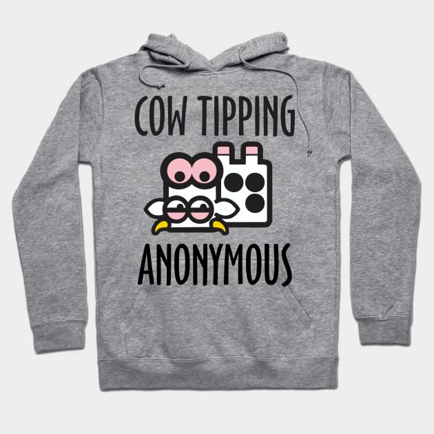 Cow Tipping Anonymous Hoodie by DavesTees